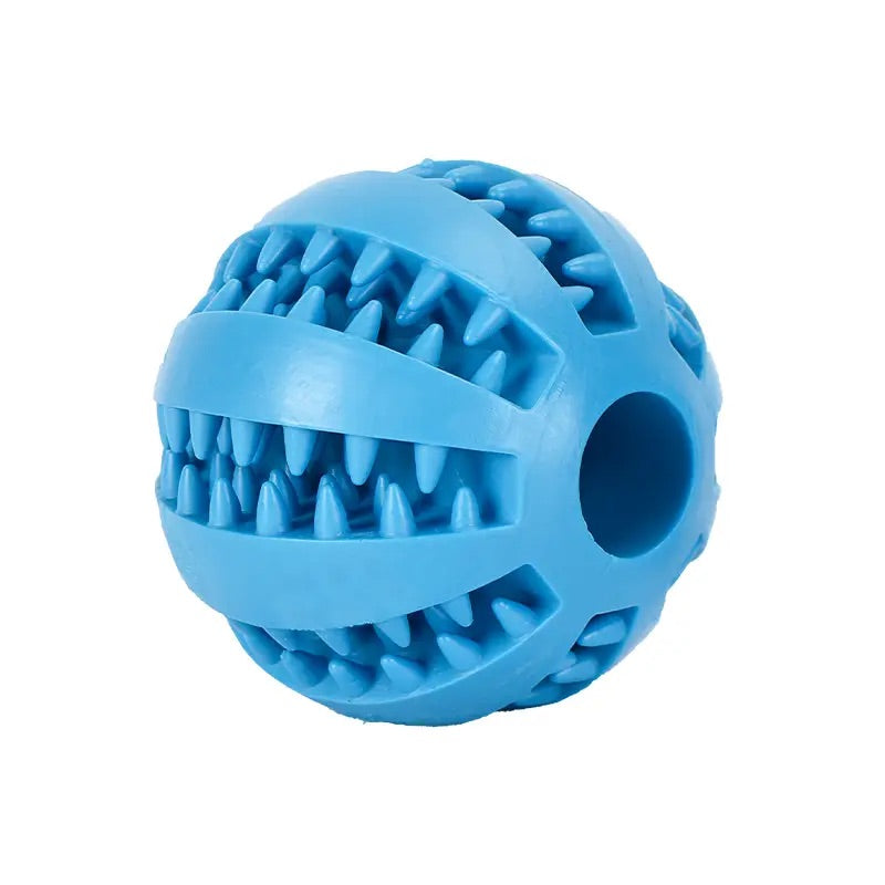 Treat Ball Toy for Small Pets - Rubber Dog Ball Toy with