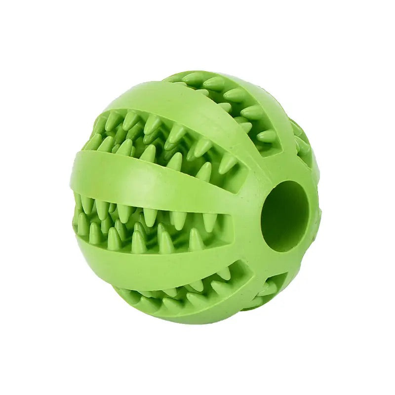 Treat Ball Toy for Small Pets - Rubber Dog Ball Toy with